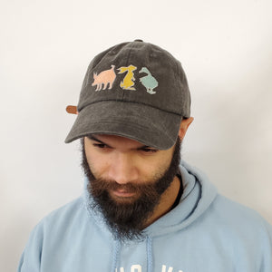 Limited Barnyard Friends Hat "Charcoal"